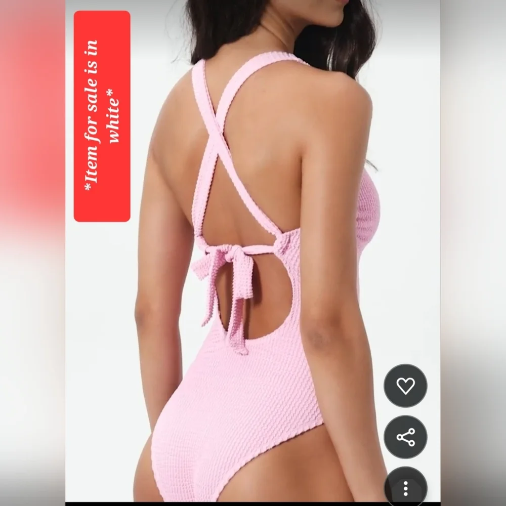 NWT BCA by Rebecca Virtue Madilynn Texture One Piece Swimsuit Size Large